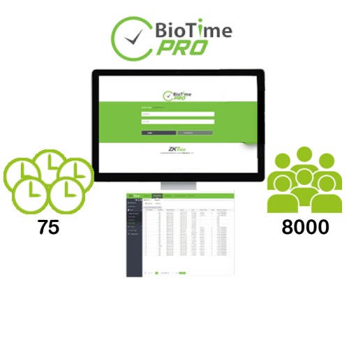        Software / Licencia para BioTimePRO Premium permanente 75R/8000 U ZKTeco (BTP_PRI_P)
